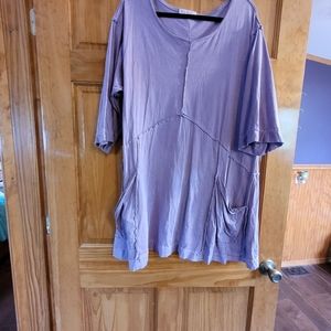 Lili Chiffons OSFM Pale Purple Reversible Tunic